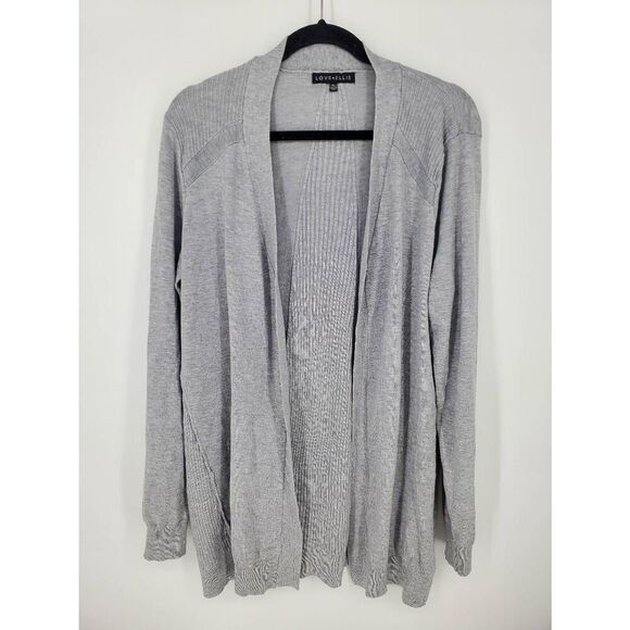 Love Ellie NWT Women's Gray long line‎ open front cardigan Size XL - Picture 1 of 5